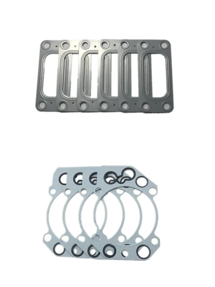 Excavator parts Sany SY385 465 Kato DH2045 6D22 6D24 Engine exhaust manifold gasket Liebherr R916B 924B 934 944 cylinder gasket