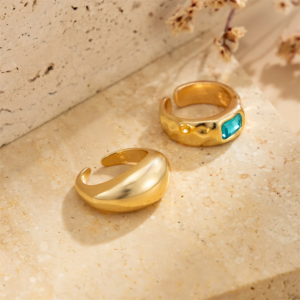 Gold Color Tiger Stone Toe Ring Summer Beach Foot Jewelry Open Zircon Toe Rings for Women Holiday Gift Stackable Bague Femme view 5