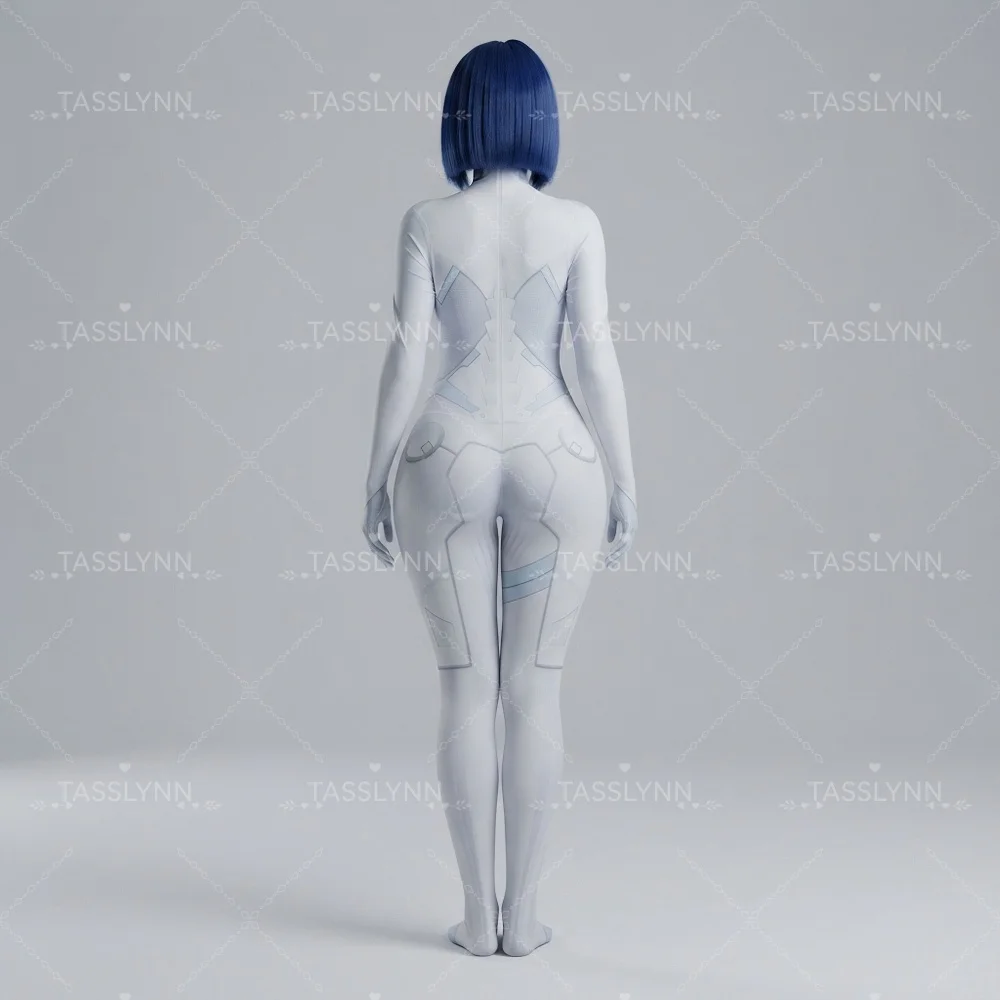 Ichigo Cosplay Zentai Bodysuit White Jumpsuit, Anime Strawberry Full Body Battle Costume For Comic Con Halloween Photoshoot view 5