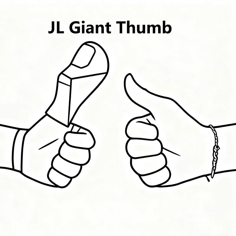 JL巨大な親指マジックトリック面白い赤い腫れぼったい親指イリュージョンクローズアップインタラクティブマジシャン小道具