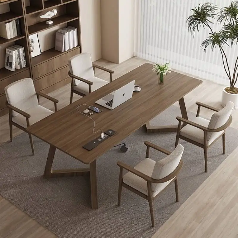 

-+-Designer Manager Executive Desk Wood Organizer Work Laptop Executive Desk Table Computer Conference Scrivania Office Furnitur