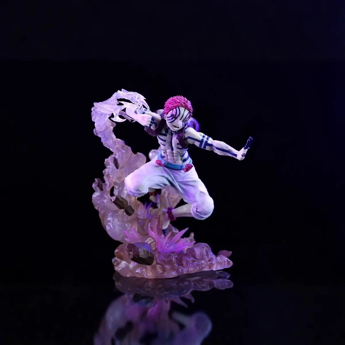 Anime Action Figure Demon Slayer Battle Akaza Beeldje PVC Speelgoed Kinderen Kerstcadeau Collectible Model Ornamenten