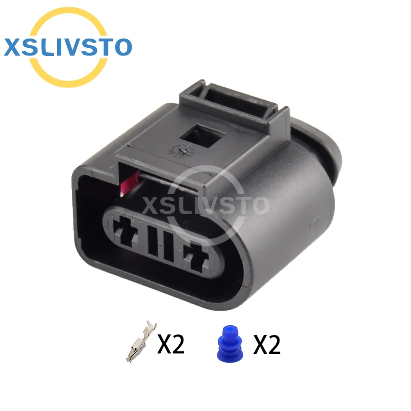 1 Sets 2 Pin Female 3.5mm Waterproof Auto Connector Coolant Temperature Sensor Plug Socket 1K0973202