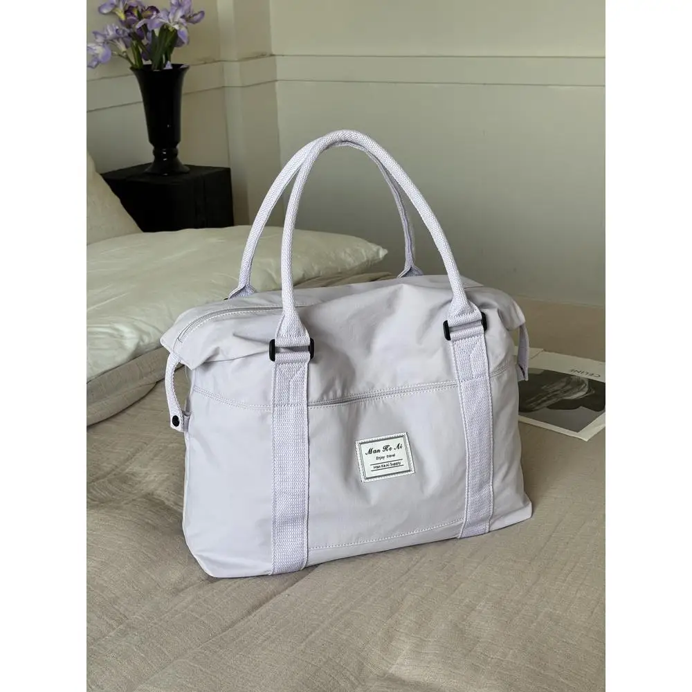 large-capacity-travel-bag-women's-handheld-bag-short-trip-business-bag-lightweight-single-shoulder-bag-storage-luggage