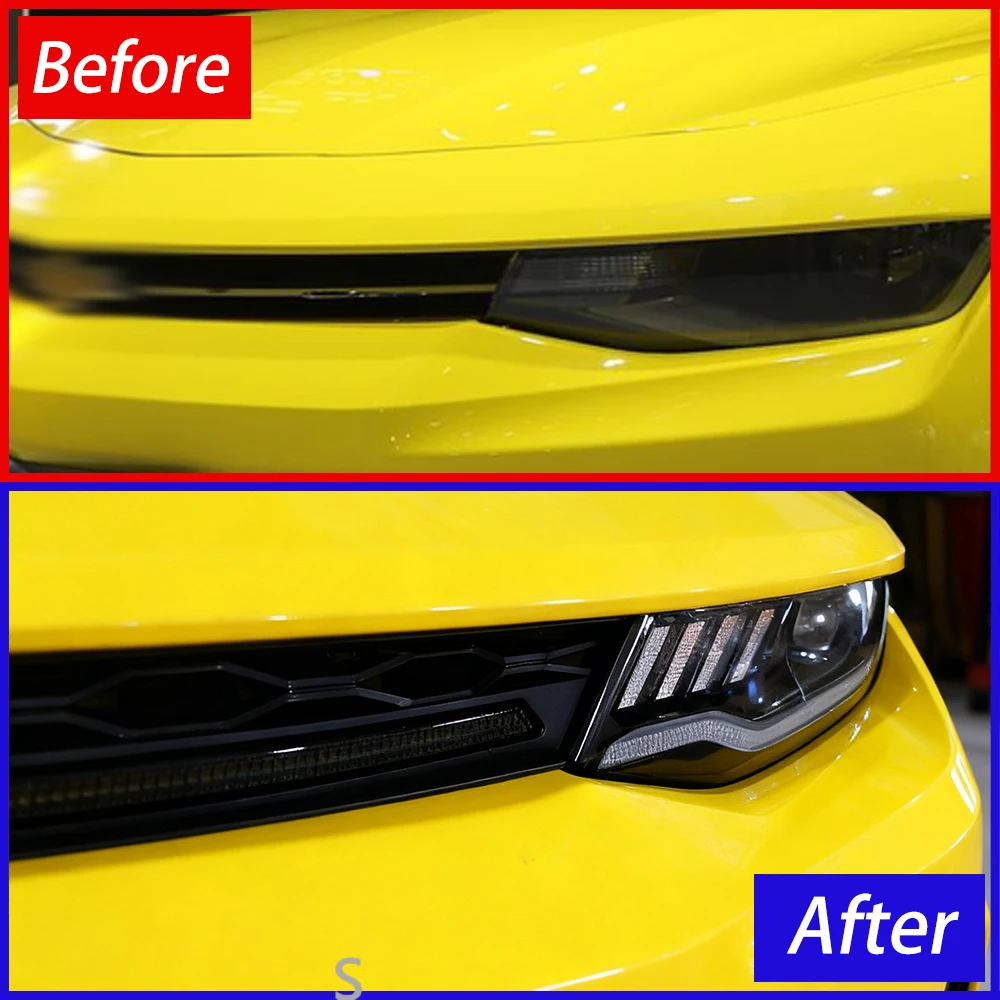 For Chevrolet Camaro 6th 2016-2019 Car Front Grille Upgrade New Style Dynamic LED Front Grille Turn Signals Assembly Accessories