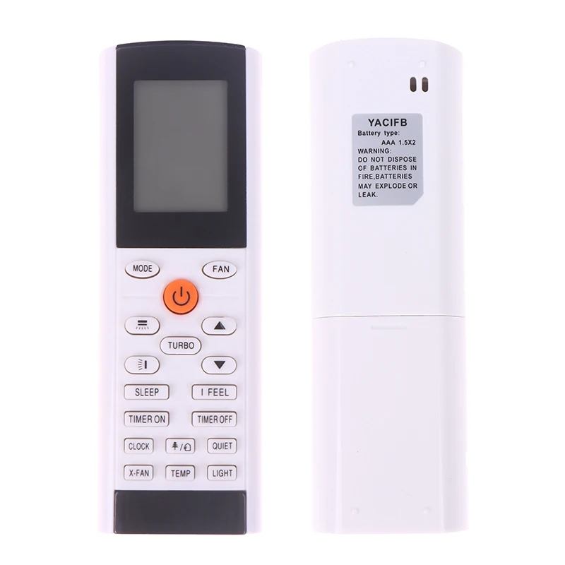 

Compatible Remote Control Replacement for AC Gree Electrolux Tadiran -YACIFB YAC1FB YAC1FB6 MSHV25D1S