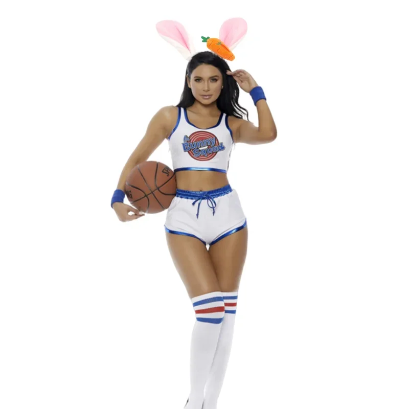 Movie Space Jam #10 LOLA Bunny Women Set Cosplay Tune Squad Rabbits Easter Halloween Party Costumes Female