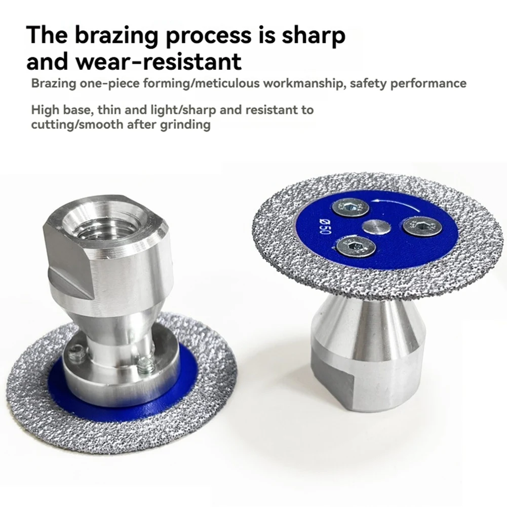 IALJ-منشار النقش شفرة التجويف M14 الماس فراغ صنع من النحاس قرص الطحن الصغير القابل للإزالة شفة قطع البلاط الخرساني