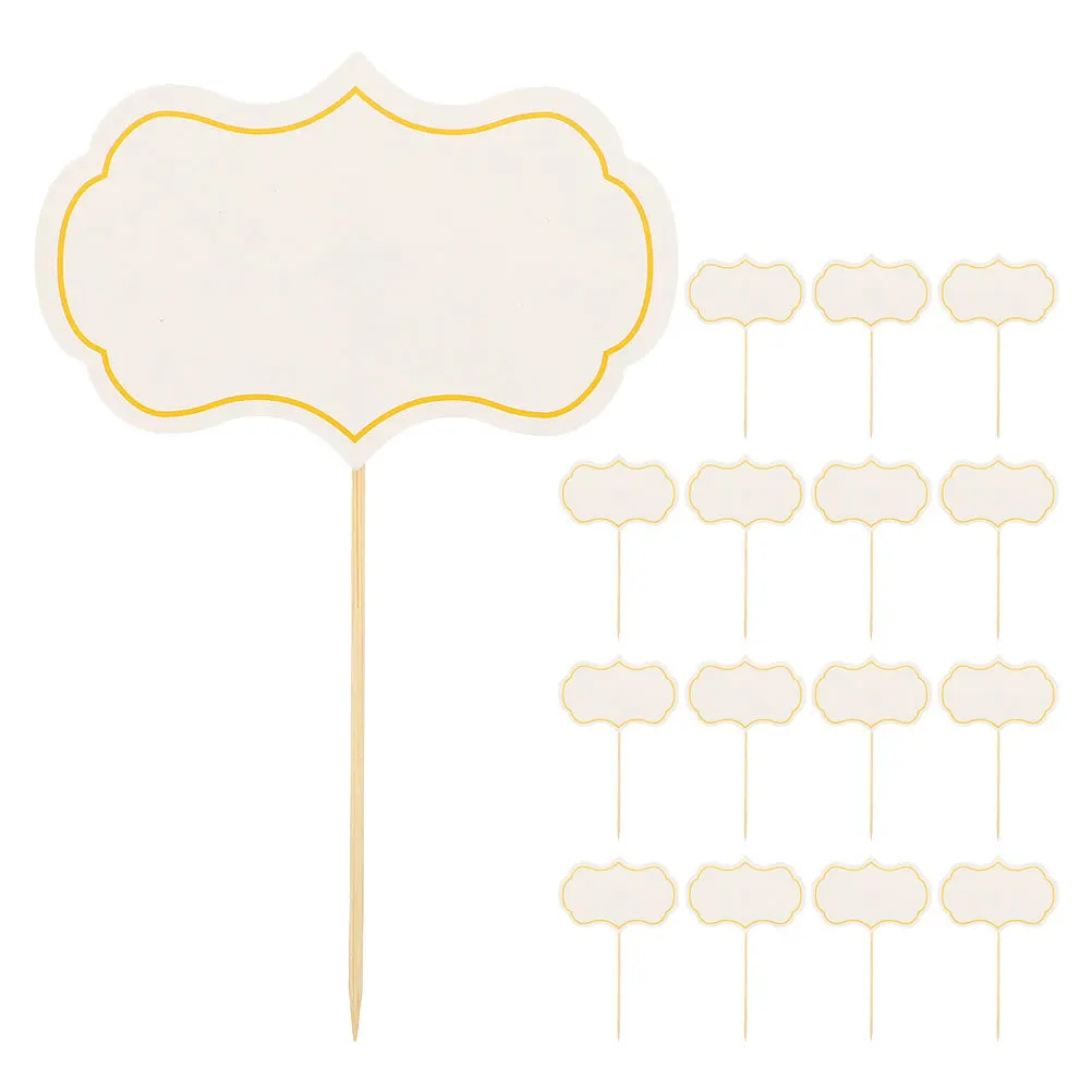 

16Pcs Cheese Markers Blank Toothpick Flags Food Labels Party Buffet Charcuterie Board Cupcake Toppers Wedding Birthday Price