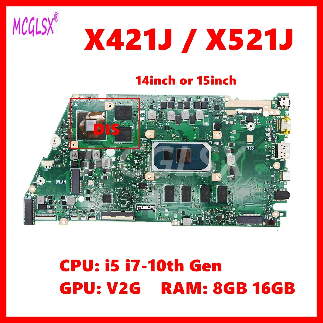 X421JA Laptop Motherboard For  - огляд і ціна Ddr4 8Gb