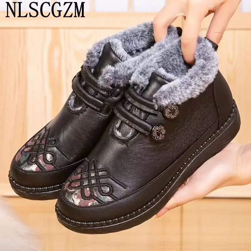 Buty zimowe dla kobiet 2024 Sneakers snowboots damskie buty damskie botki buty wsuwane na buty damskie śniegowce mokasyny дутики