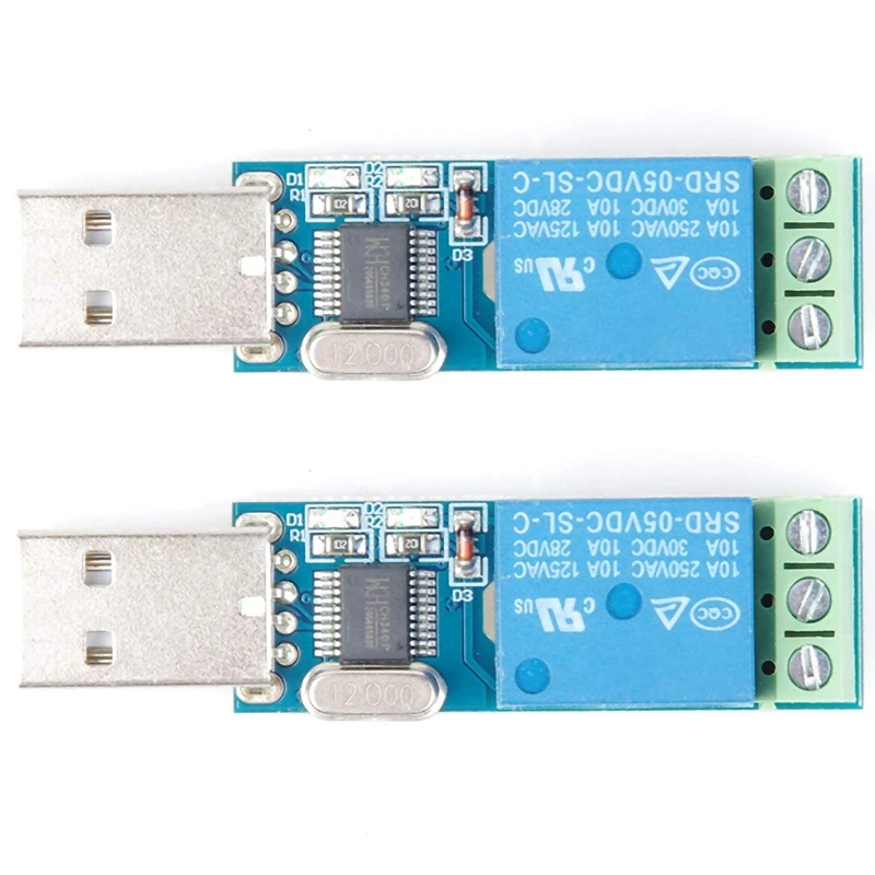 

2X USB Relay Module USB Intelligent Control Switch USB Switch For LCUS-1 Type Electronic Converter