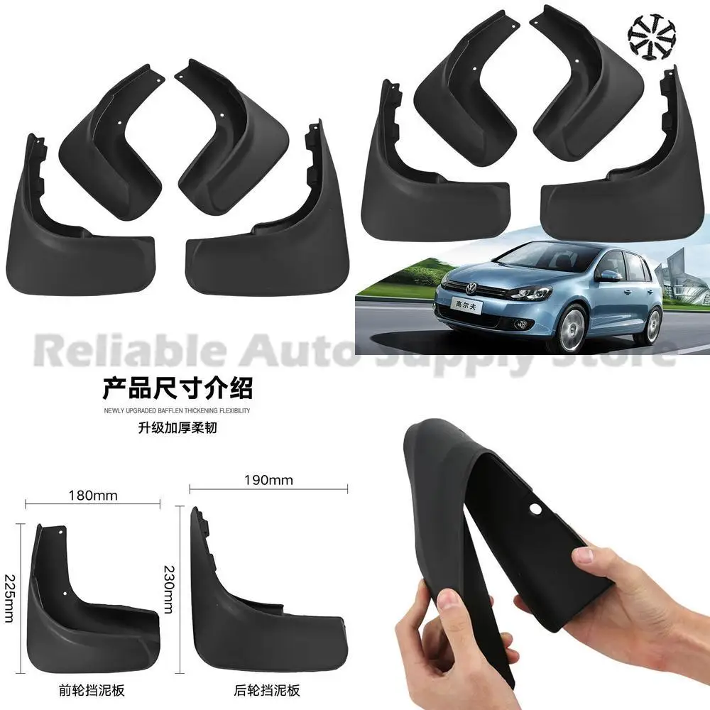 

For Volkswagen Golf 6 2009-2013 Mud Flaps Fender Liners Auto Accessories Premium Quality Durable Design Factory Direct Wholesale