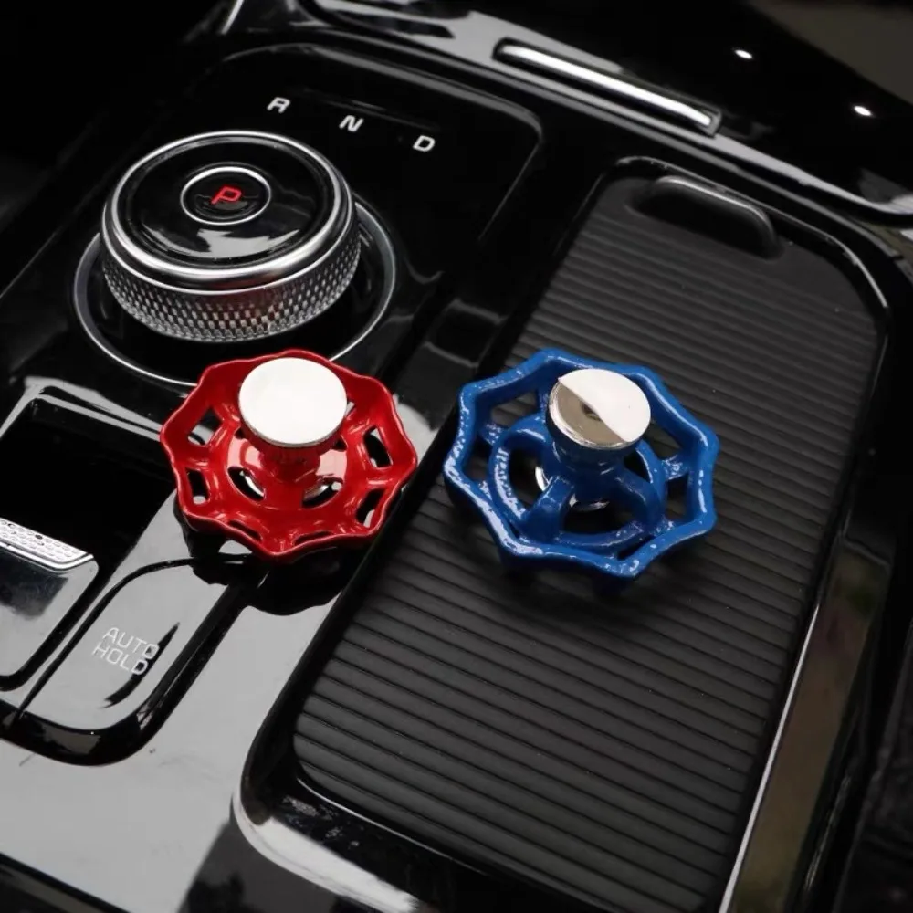 Car creative switch valve modification one key start car center control knob metal decoration ornament gear lever modification