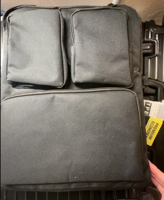 

20-Inch Luggage Add-On Bag - Foldable, Large Capacity, with Shoulder Strap & Straps for Check-In Luggage