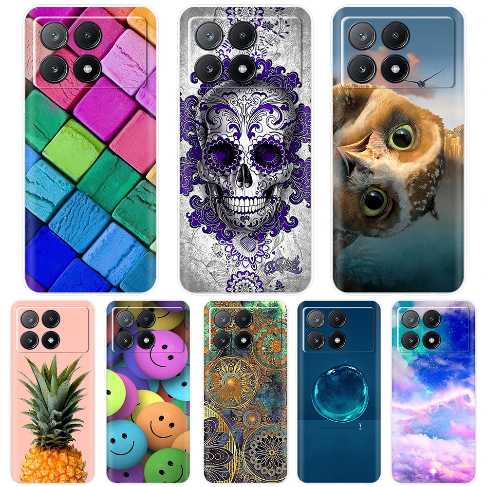 For Xiaomi Poco X6 Pro Case Soft TPU Silicone Phone Clear Cover For Xiaomi Poco X6 5G Case Bumper Pocox6 X 6 5G 2024 Funda Coque