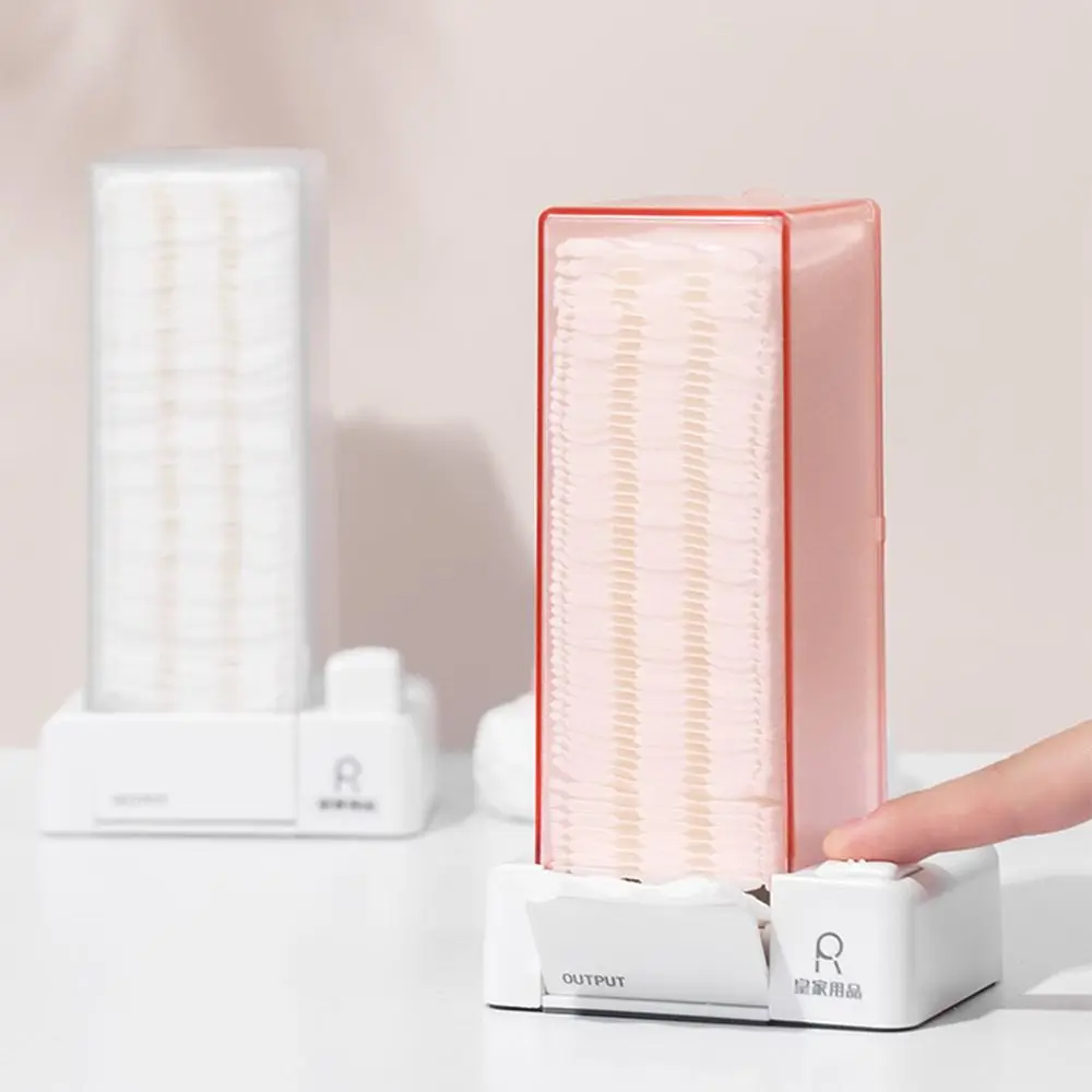 Creatieve wattenschijfje dispenser stofdicht perstype make-up katoen organisator huishoudelijke hermetische afdichting automatische katoenen dispenser