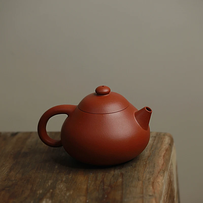 |Cai Yujian Wentan Teapot Chaozhou Handmade Purple Clay Pot Sketch Cinnabar Sand Hand Pot Authentic Famous Master High-End Small