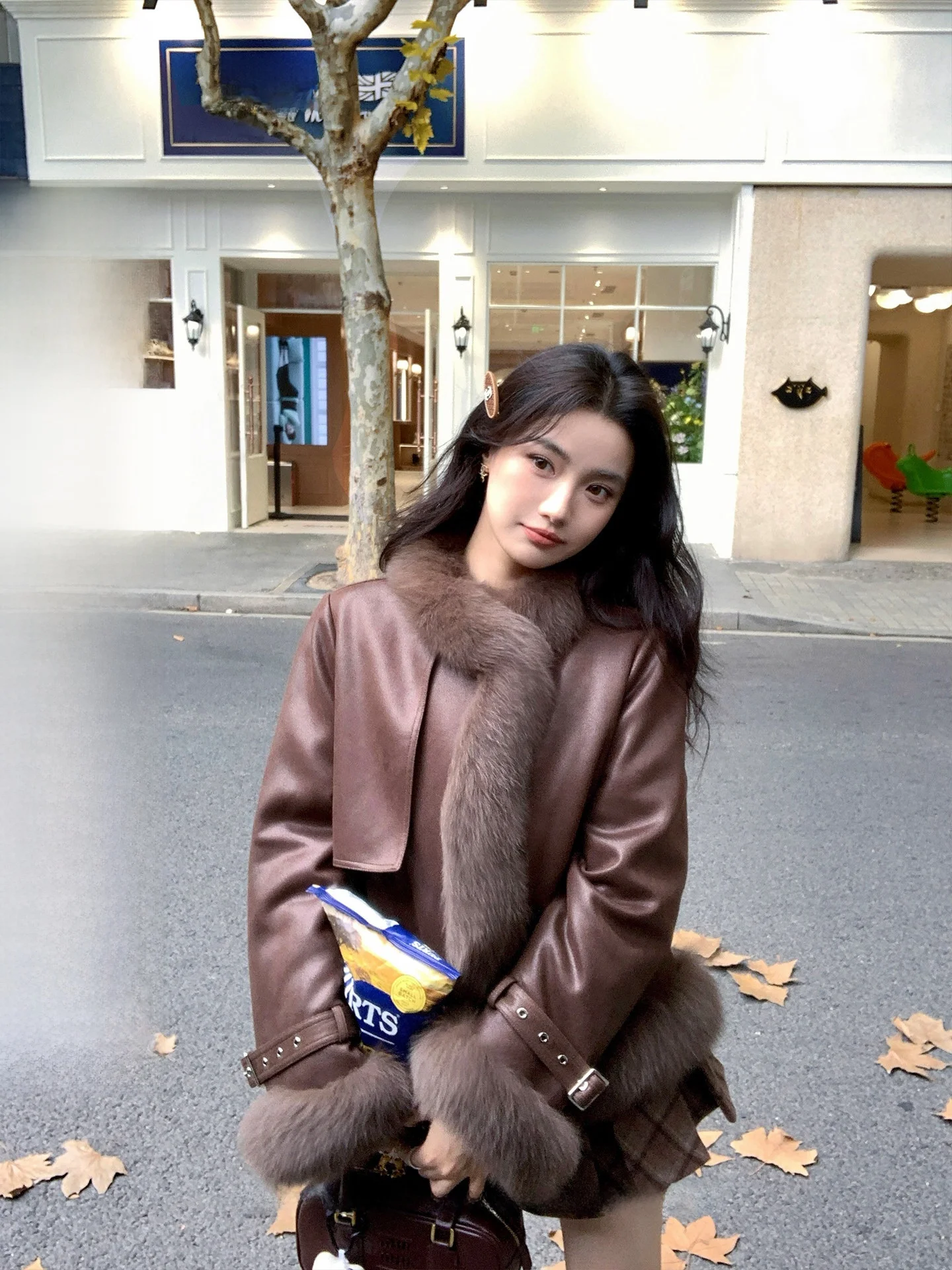 

Женское пуховое пальто из замши и бархата с эффектом карамельного мокко, зимнее, молодежное, роскошное, модное, с длинными рукавами, приталенное