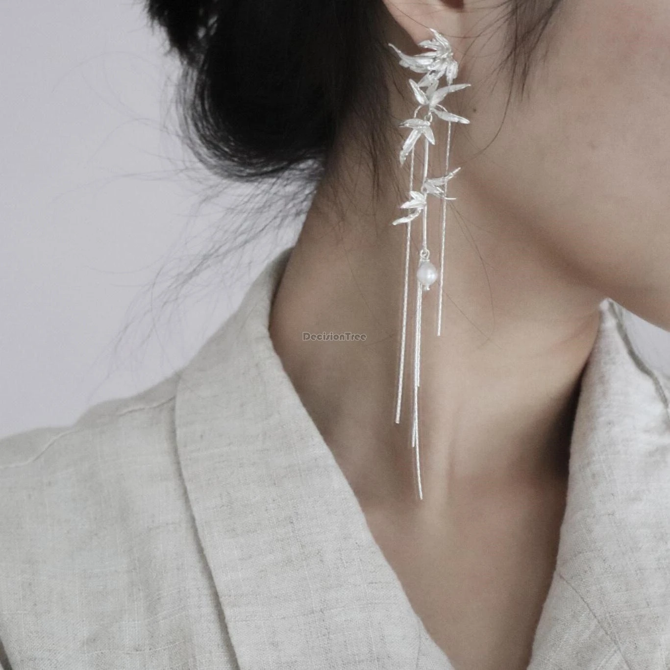 2024 new chinese ancient style women improved hanfu step tassel earrings elegant retro earrings hanfu cheongsam accessory b244