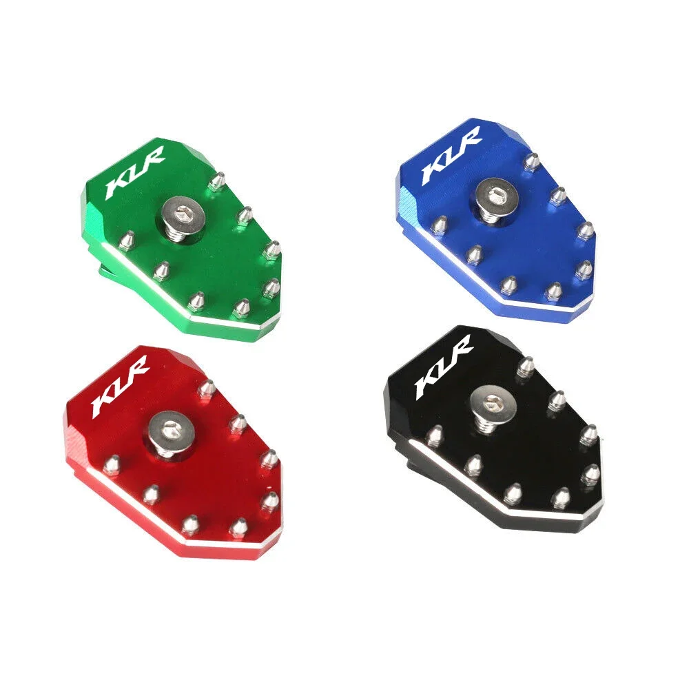 KLR LOGO CNC Pedal de freno derecho almohadilla de extensión de reposapiés para Kawasaki KLR650 KLR 650 2008-2023 2009 2010 2011 2012 2013 2014