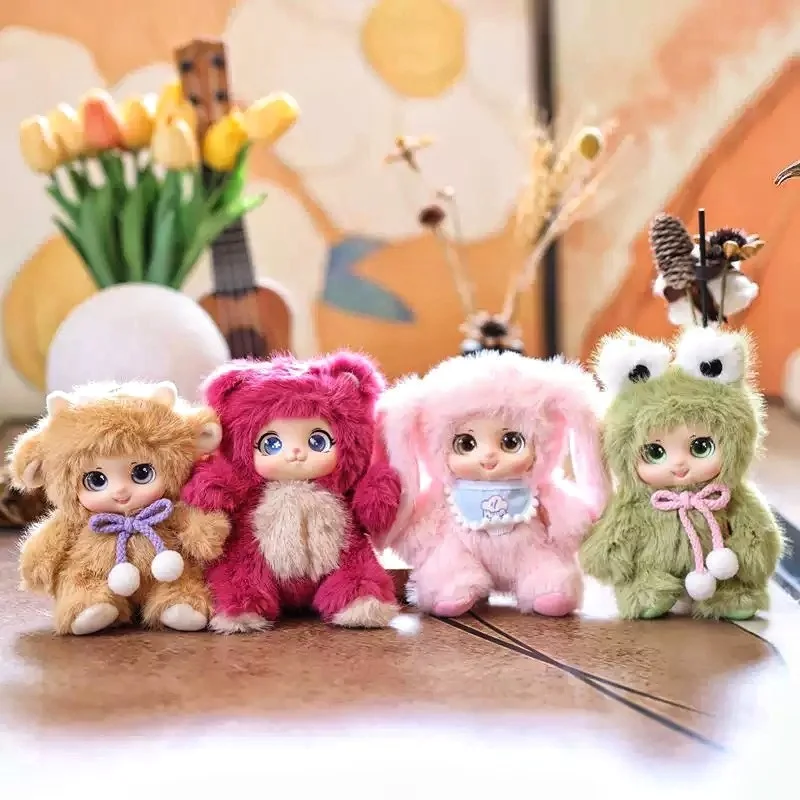 

Kawaii Cute Animals Vinyl Face Plush Toys Animal Toys Pendant Rabbit Bear Sheep Gift for Animal Enthusiasts Kids Hang Bag