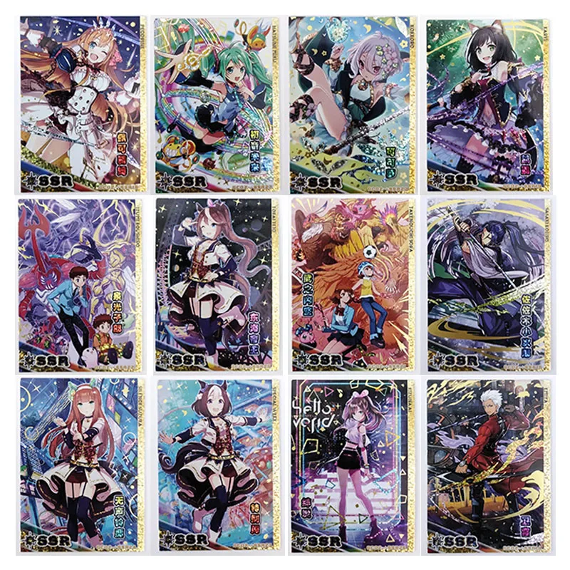 Anime Kazo Kizuna Ai Loid Forger Gilded Diamond Flash Ssr Cards Game Collection Rare Cards Children\'s Toys Boys Birthday Gifts