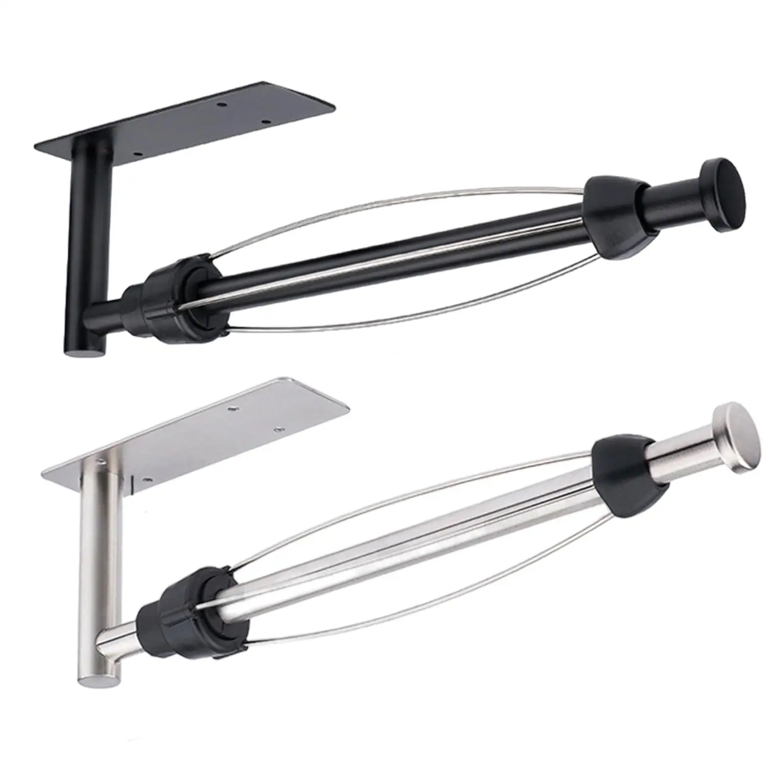 

Держатель для бумажных полотенец, настенное крепление из нержавеющей стали с функцией демпфирования для ванной комнаты, кухни под шкафом для туалета, ресторана