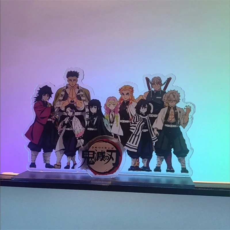 Demon Slayer Akrylowe Ozdoby Kamado Tanjirou Tomioka Giyuu Figurka Anime Dekoracja na Biurko Modele Zabawki dla Dzieci Prezenty Urodzinowe