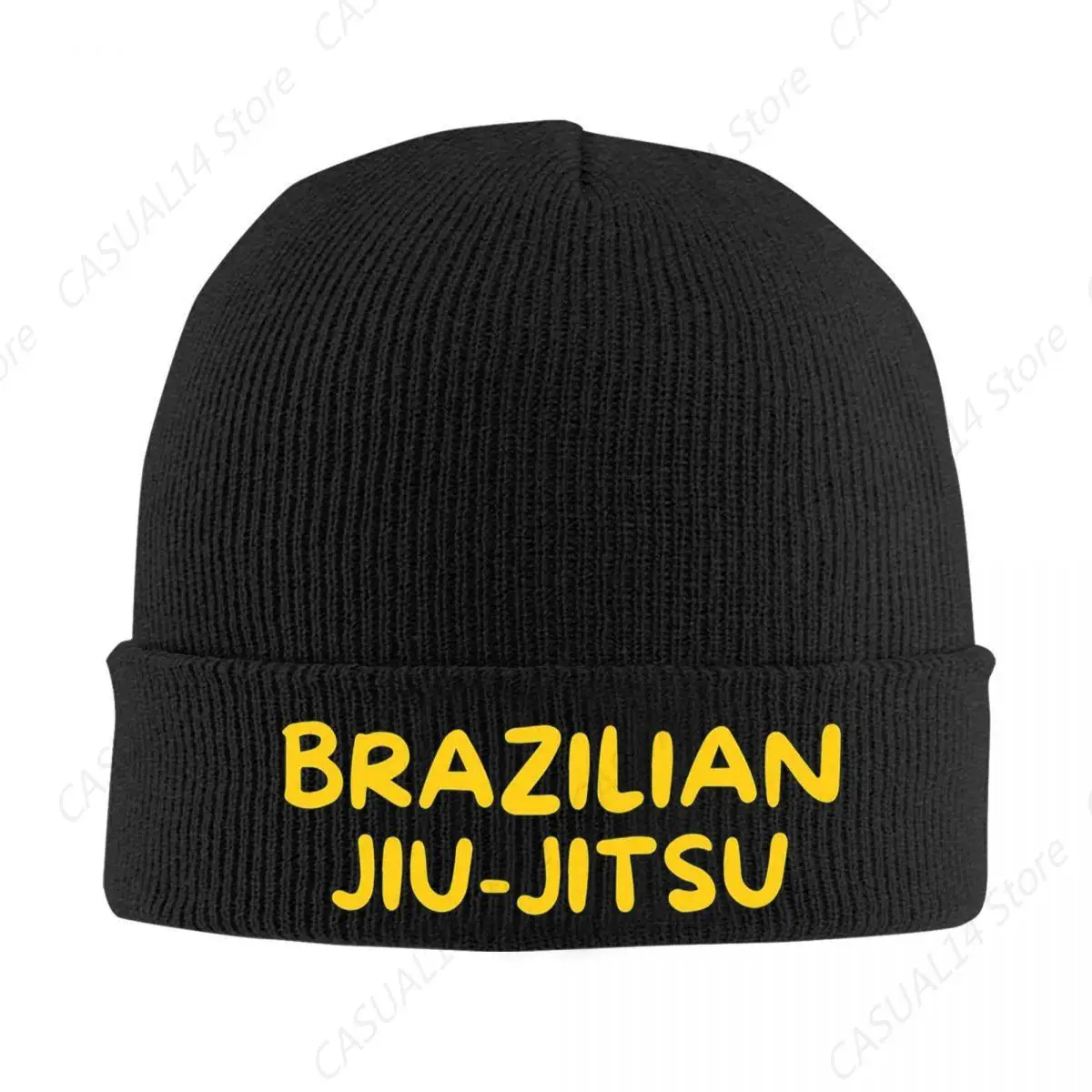 Brazilian Jiu-Jitsu Gift For Martial Arts Lovers Warm Knitted Cap Bonnet Hat Autumn Winter Outdoor Beanies Hats Men Women