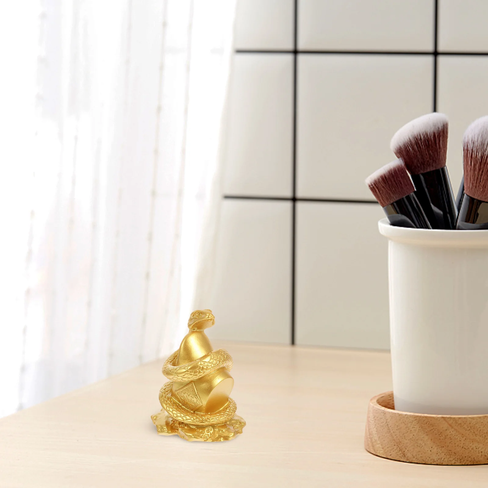 

Resin Statue Chinese Style Realistic Simulation Figure Garden Bonsai Desktop Decoration Prank Prop