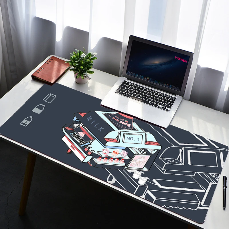 Shop Gaming 80x30cm XL Lockedge Large Gaming Mouse Pad Computer Gamer Keyboard Mouse Mat Beast Desk Mousepad for PC Desk Pad 