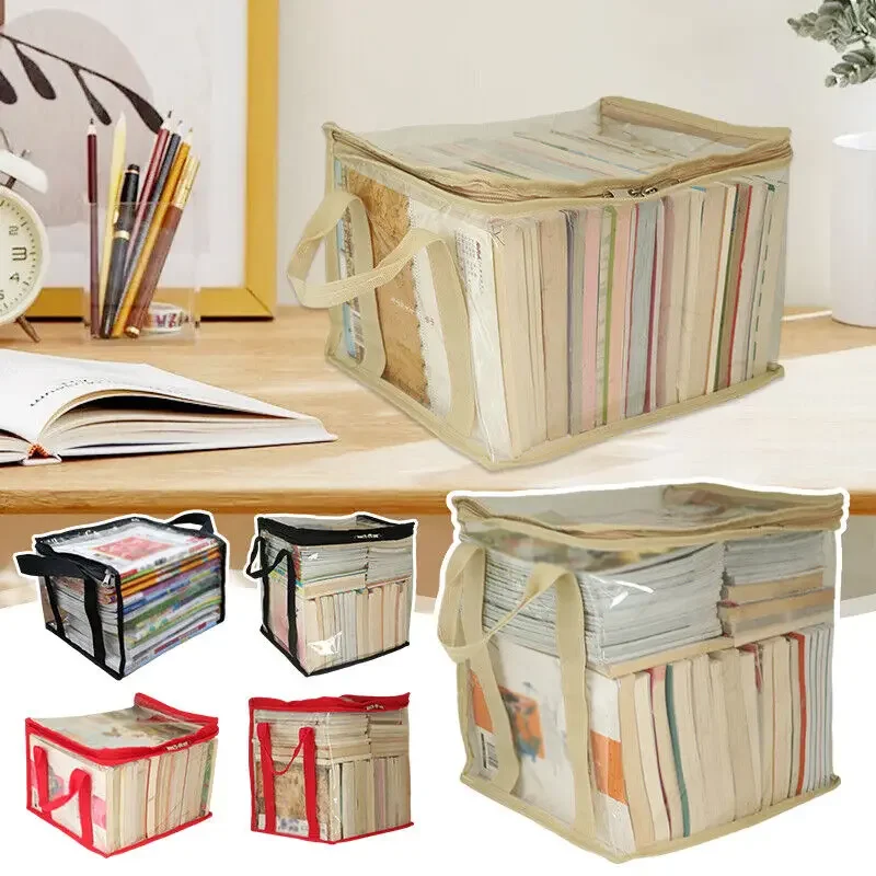 Stackable Comic Book Storage Bag Transparent Collection Container Zipper Case Dust Proof Organizer Collapsible Pouch New