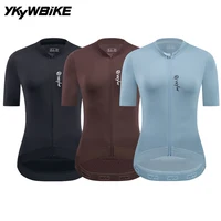 YKYWBIKE 2026 Jersey de ciclismo para mujer, camiseta de manga corta para bicicleta femenina, camiseta para bicicleta de carretera, ropa transpirable para MTB