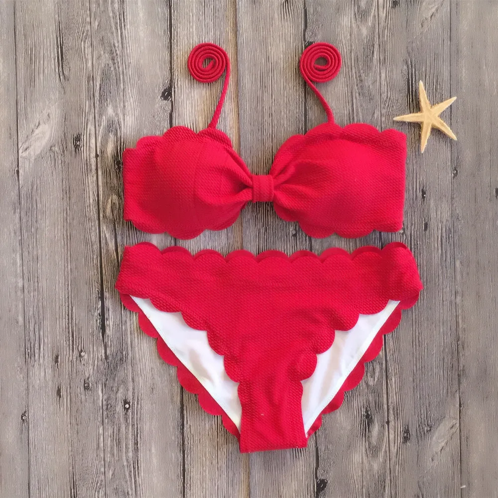 Maillot de bain brésilien pour femmes, Sexy, couleur unie, vêtements de plage, été, 2023