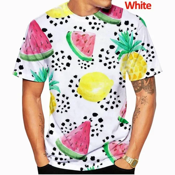 Men/Women Short Sleeve T Shirt Watermelon Seed Fruit T Shirt