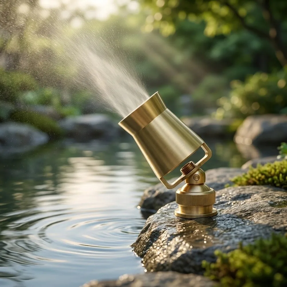 Precision Cast Brass Nozzle for Landscape Fountains (DN25) Thread for Reliable Performance Under 40 to 200 Kpa Pressure