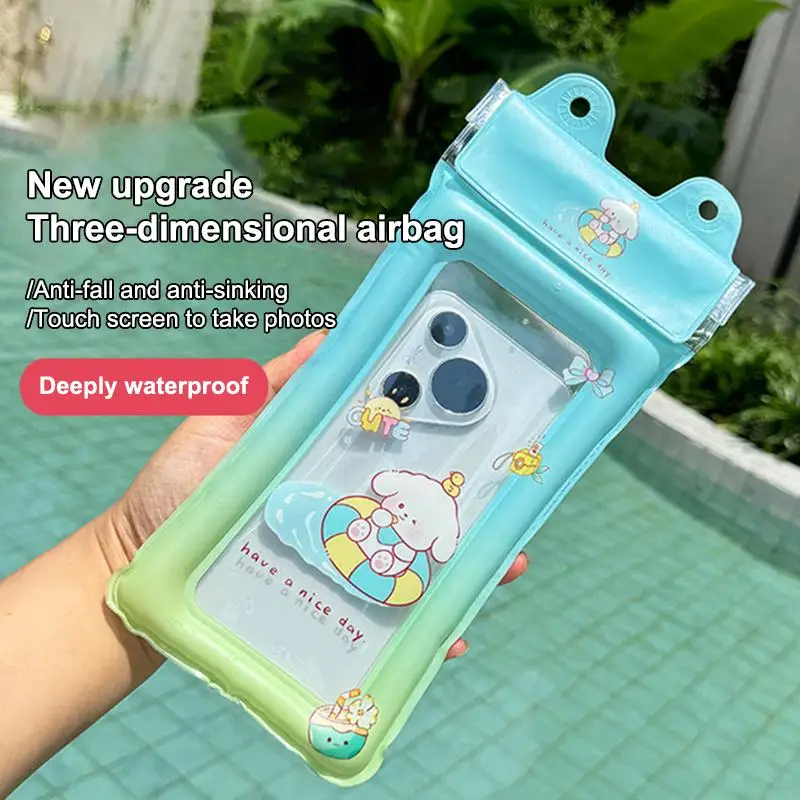 Étui universel étanche pour téléphone portable, design flottant à coussin d'air, sac étanche pour la photographie sous-marine et la natation