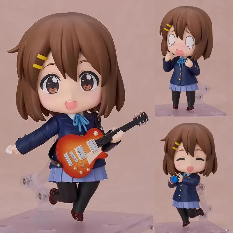 

Q Version #2900 Anime K-On Guitarist Hirasawa Yui Action Figures Movable Model Doll Set Toy Desktop Gift Regular Version