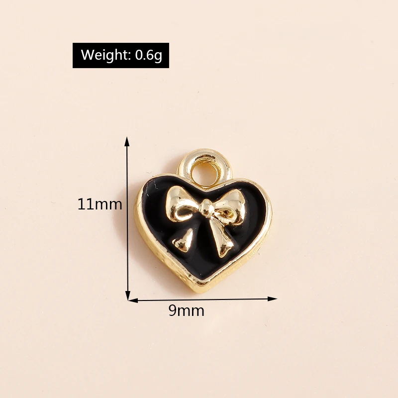 Mix 8 Stück Goldfarbe Herz Mond Sterne Bär Kristall Perlen Charms für DIY Schmuckherstellung Zubehör Anhänger Halskette Ohrringe – Detail 23