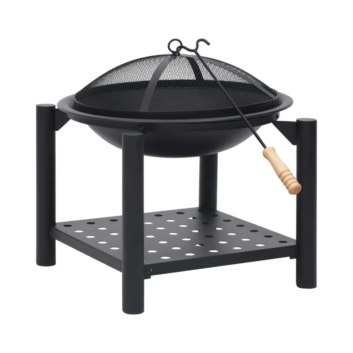 For Hot Sale Outdoor Fire Pit with Poker Grill Grill for Camping Party Trips Heat Provided