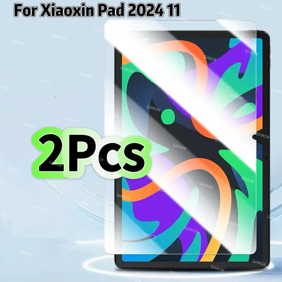 

2 шт. для Lenovo Xiaoxin Pad 2024 11 дюймов экран из закаленного стекла 9H планшет против царапин прозрачная защитная стеклянная пленка