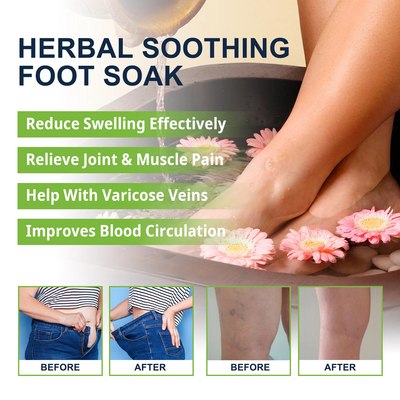 10pcs Foot Bath Gel Natural Herbal Foot Soak Beads Dehumidification Detox Relieve Fatigue Nourish Leg Care SPA Relax Feet Bath - view 5