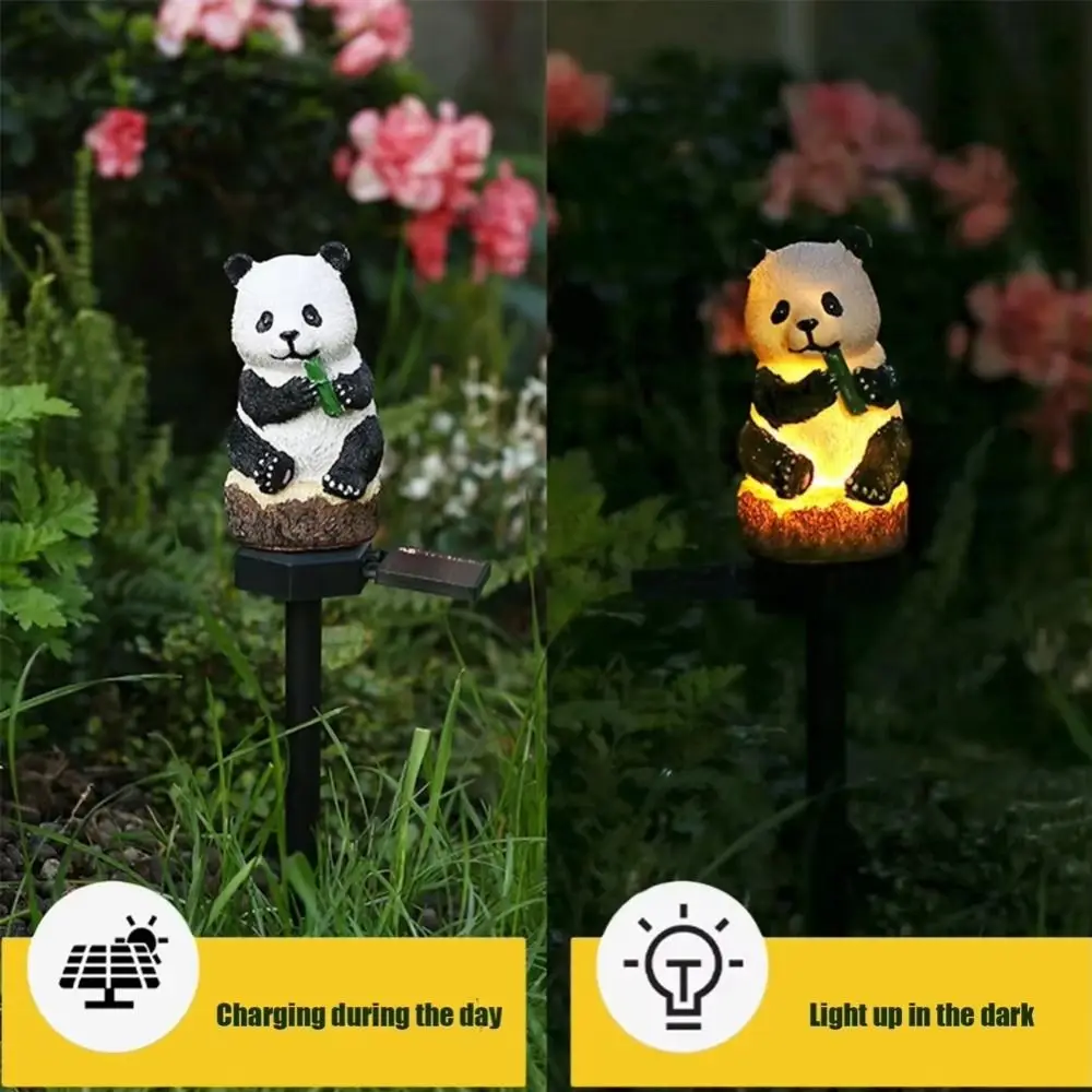 IP44 Waterproof Solar Garden Light Weatherproof Warm White Resin Animal LED Solar Light Ground Insertion Auto on/Off