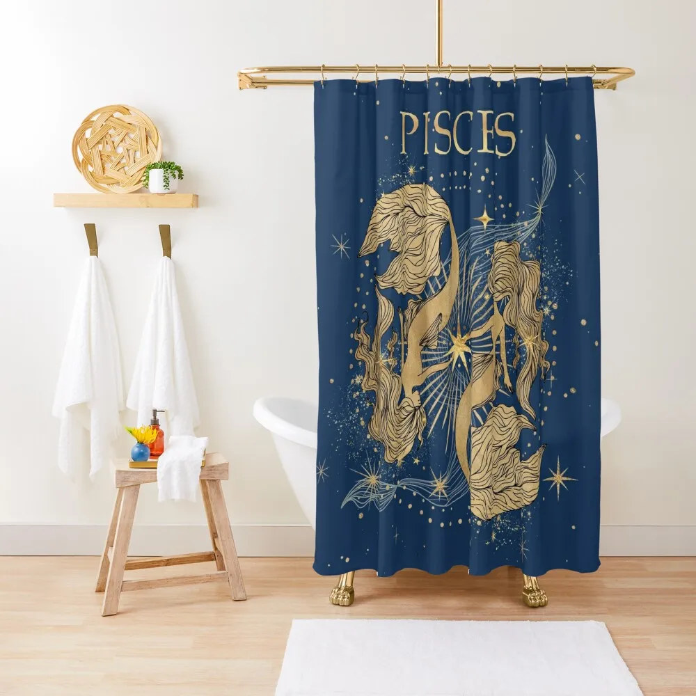 Pisces zodiac woman Shower Curtain Modern Showers For Bathroom Bathroom Deco Bathroom For Shower Shower Curtain