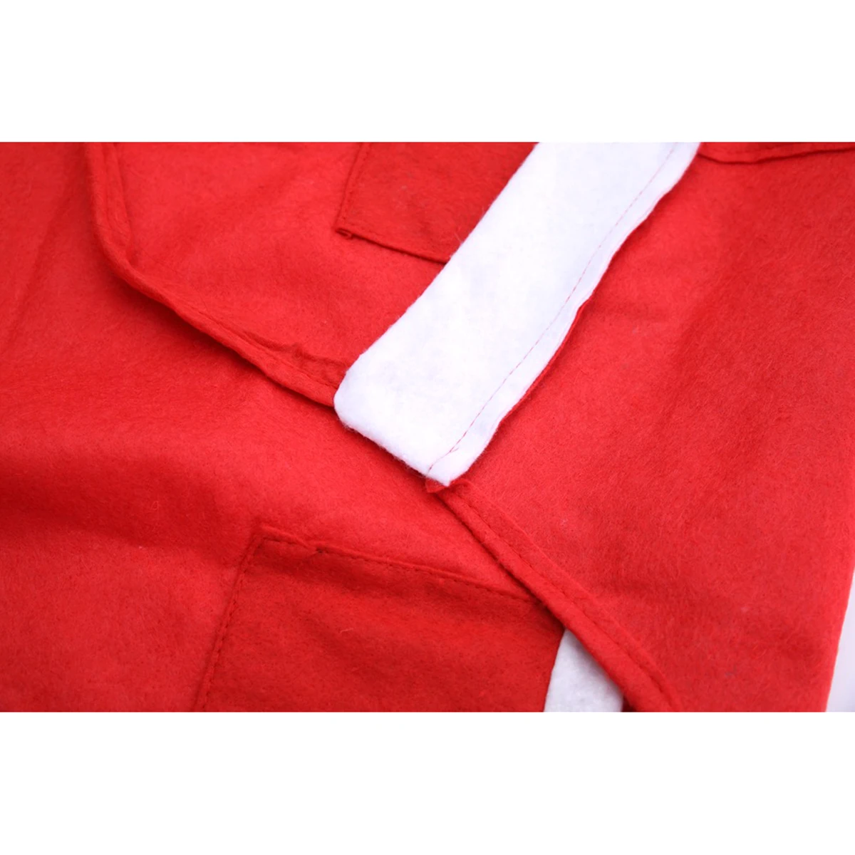 

Christmas Santa Claus Apron Comfortable with Pockets Kitchen Servers Apron Suitable for Restaurant Hotel Festive Party