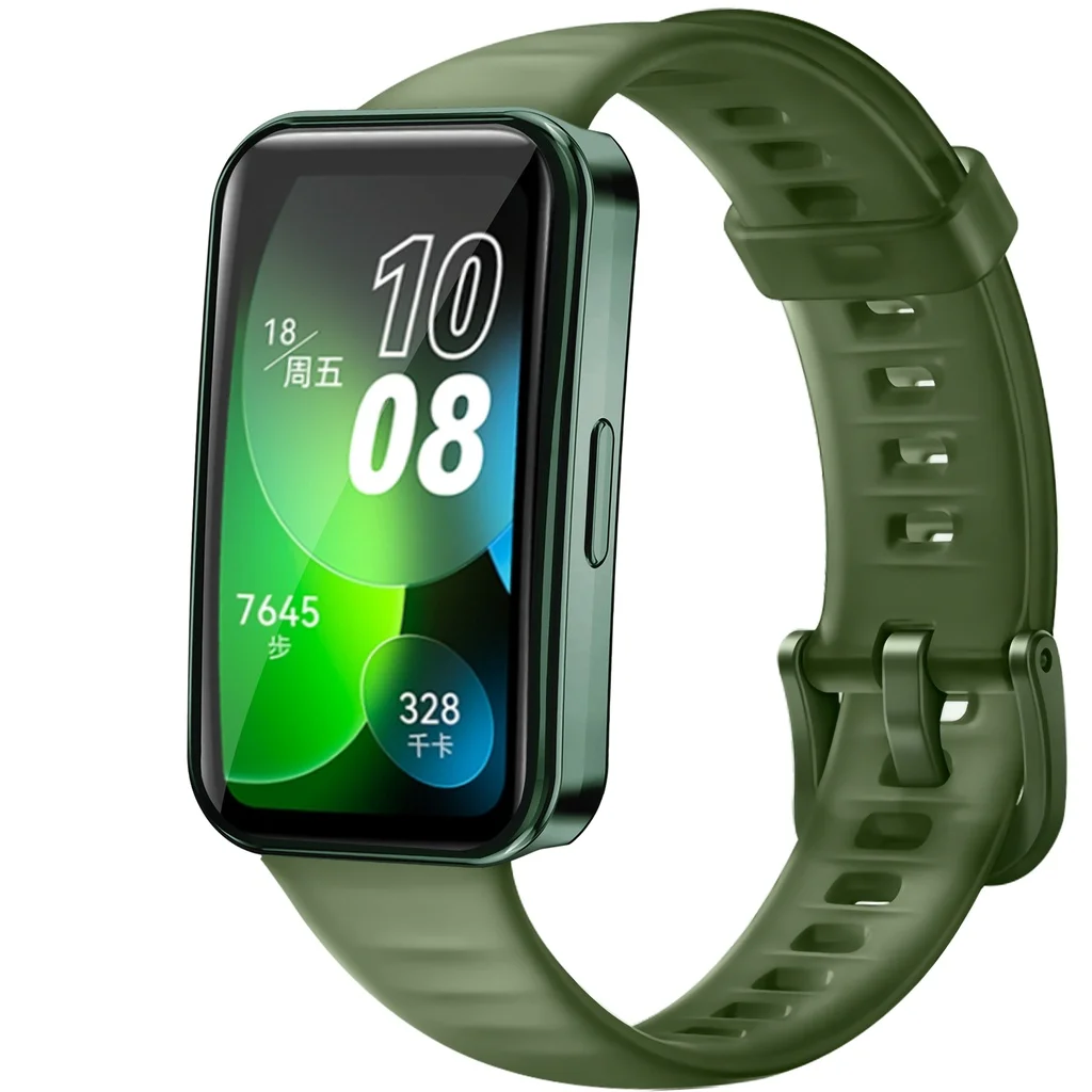 Funda de TPU para Huawei band 8 9, marco Protector de pantalla de reloj galvanizado suave, cubierta completa