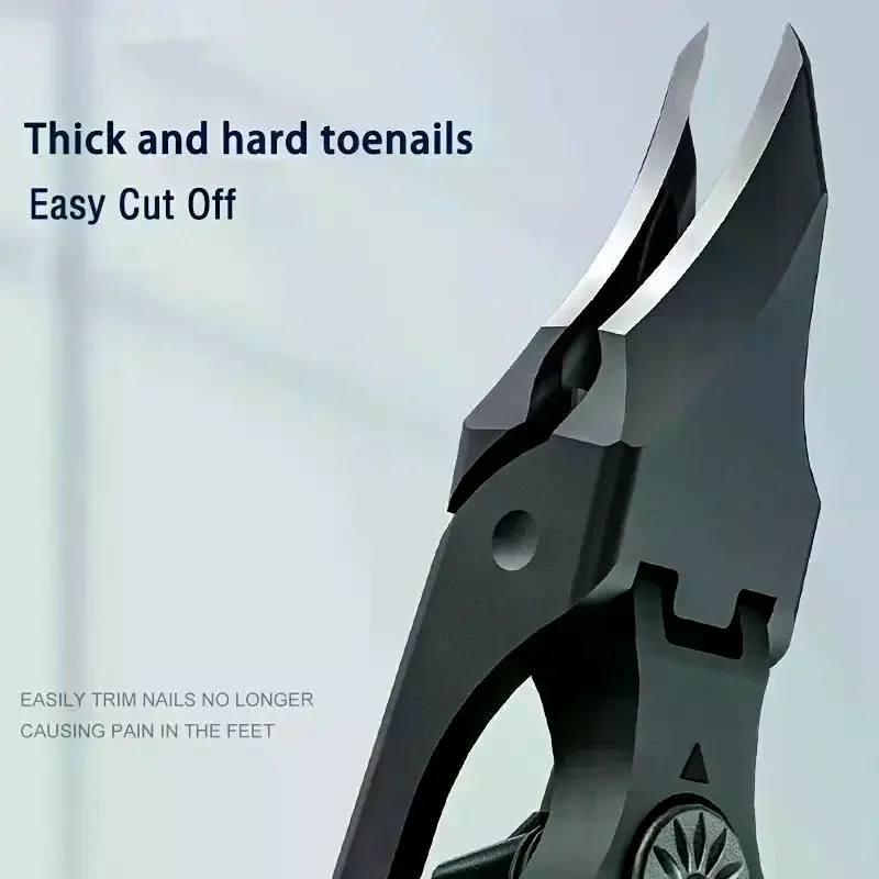 ステンレス鋼の角度付き爪切り、飛散防止、指の爪、足の爪カッター、キューティクルリムーバー、マニキュア、ペディキュアツール