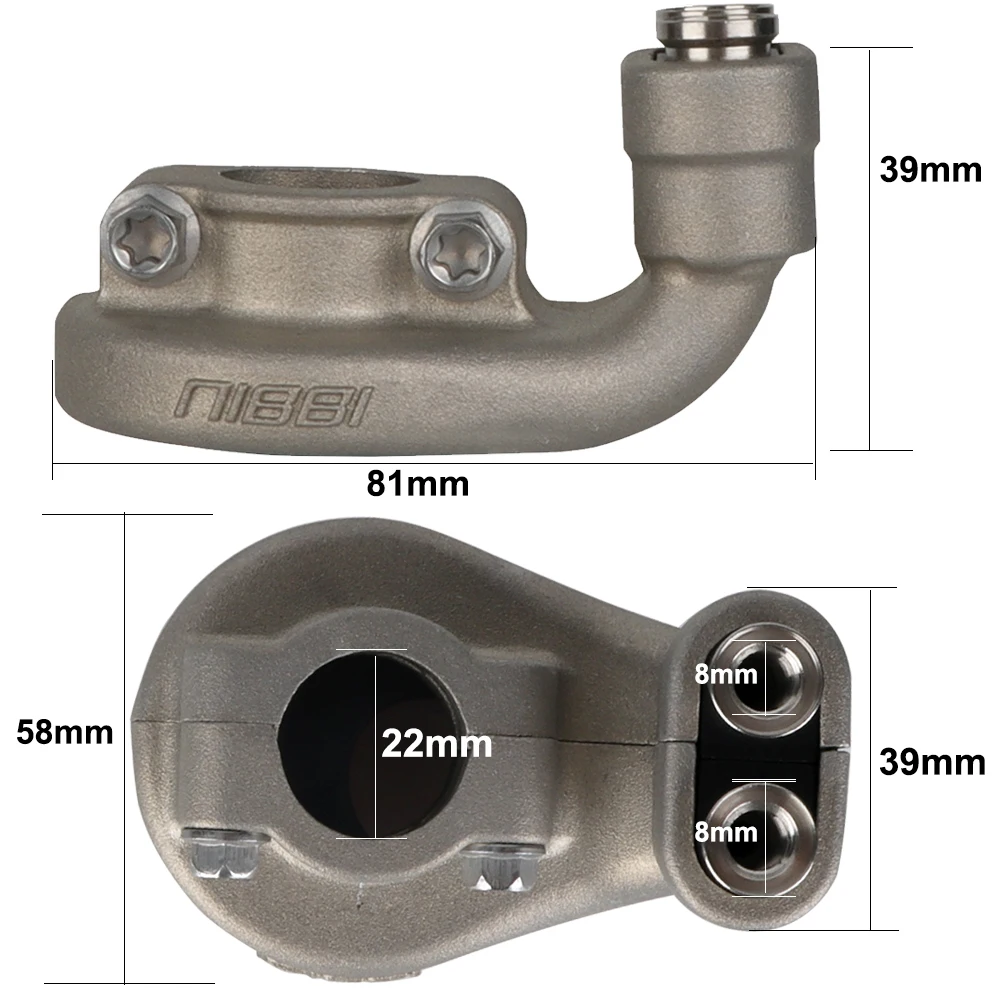 NIBBI Aluminium Dual Throttle Control Basis Motorrad Öler Gehäuse Basen für KTM SXF 450 XCF 250 EXCF 350 500 Husqvarna FC FE Motor – Detail 3