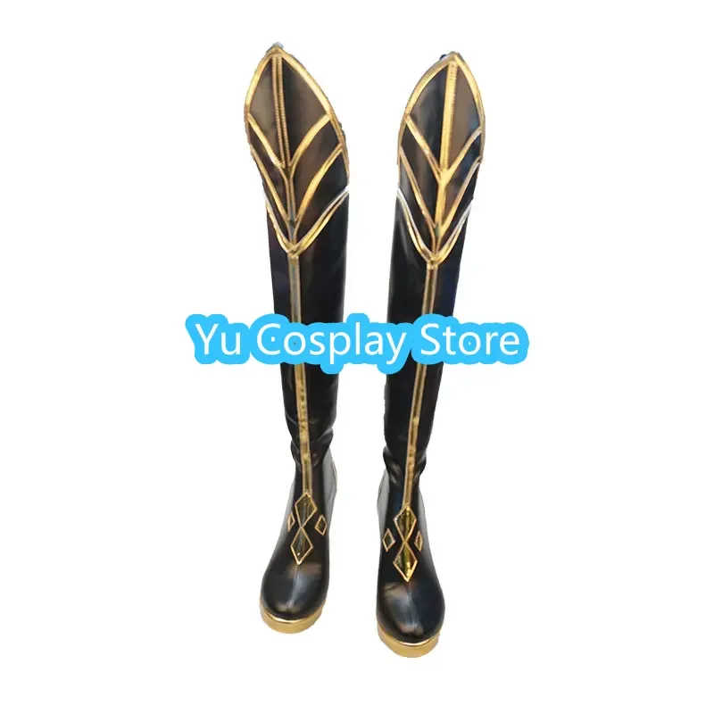 FGO Altria Pendragon Cosplay Sapatos, Botas de Carnaval de Halloween, Saber Cosplay Prop, Anime PU Sapatos de couro, Custom Made